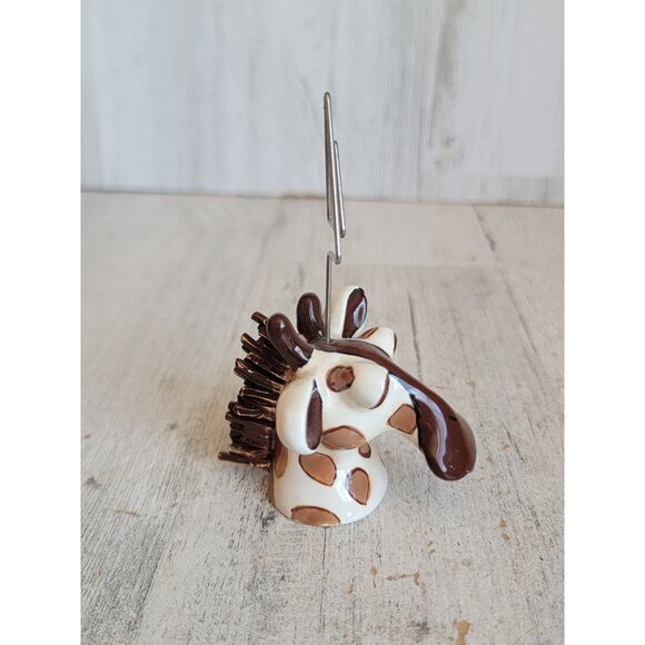 Swak photo holder giraffe head animal zoo vintage home decor - Picture 6 of 7